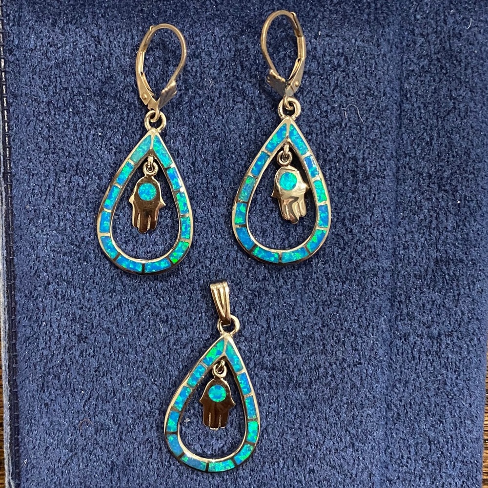 Hamsa Jewelry Set